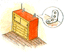 家具はしっかり固定する