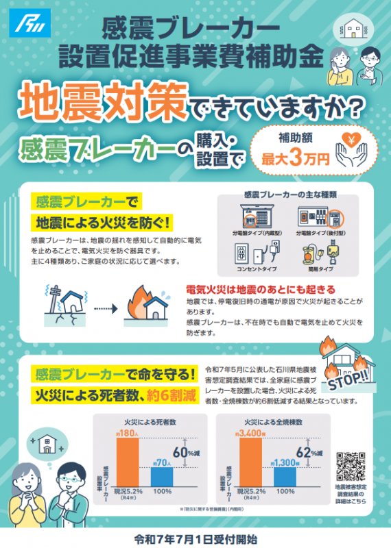 感震ブレーカーチラシ