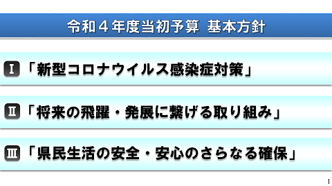 令和4年度当初予算 基本方針