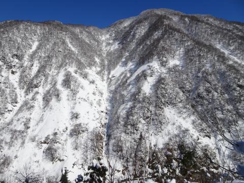 ブナオ山の斜面