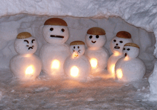 写真  白峰雪だるままつり