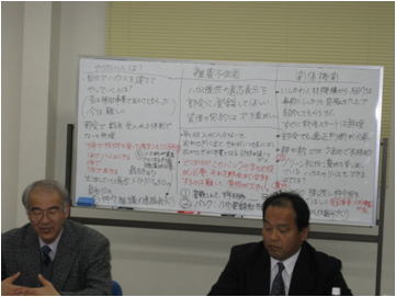 写真  経営継承研修会での意見交換会1