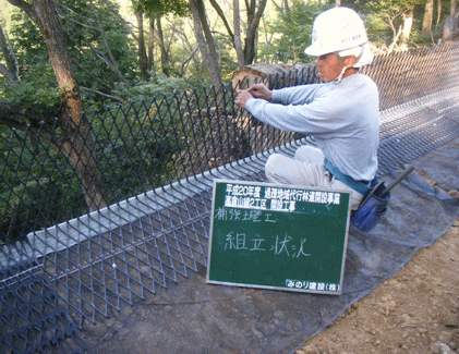 写真  補強工壁部設置状況