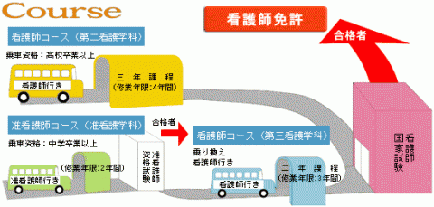 看護師養成課程概要図