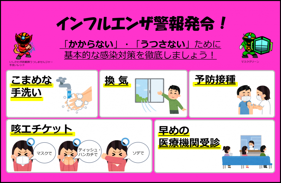 インフルエンザ警報