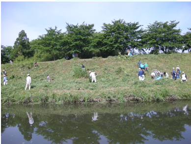 動橋地区の地元住民の活動風景の様子