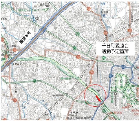 千日町親睦会の活動範囲