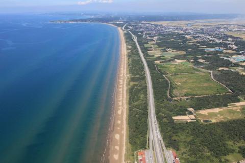 千里浜航空写真（平成23年9月16日撮影）