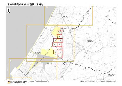 津幡町位置図