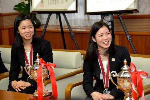 宇山選手、佐竹選手