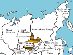 MAP  Irkutskaya Oblast