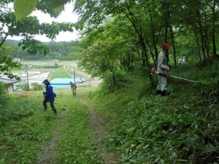 林道刈払い
