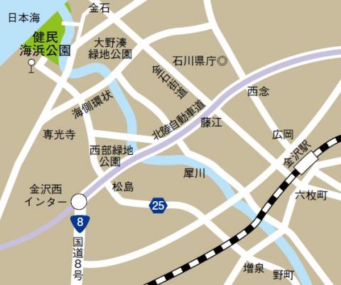 健民海浜公園位置図