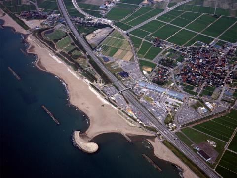 松任海浜公園 航空写真