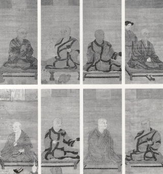 絹本著色真言八祖像  補空海像