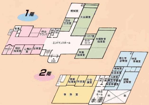 南加賀保健福祉センター配置図