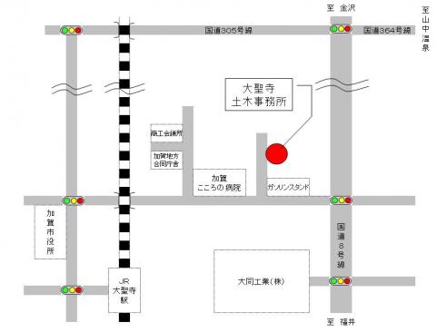 大聖寺土木事務所 略図