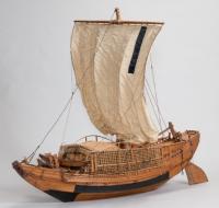 金属立体画　北前船　明神丸 県立歴史博物館ワークショップ「北前船ペーパークラフト『琴平丸』を作