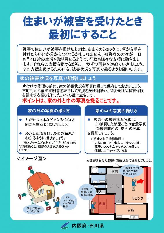 住まいが被害を受けたとき最初にすること