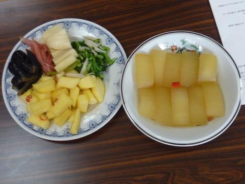 漬物と煮物