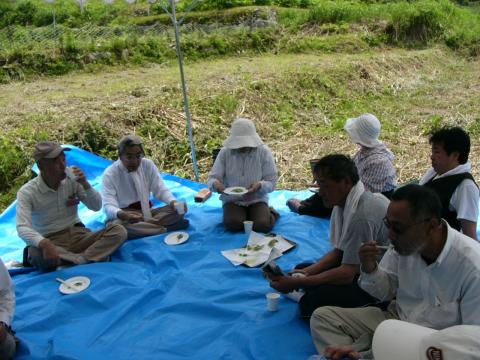 昼食の様子