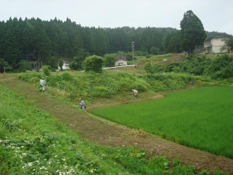 吉ヶ池集落作業前4