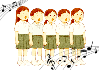 合唱する金沢市立小立野小学校5年生