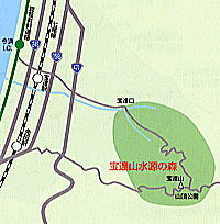 宝達山水源の森(宝達志水町宝達)地図