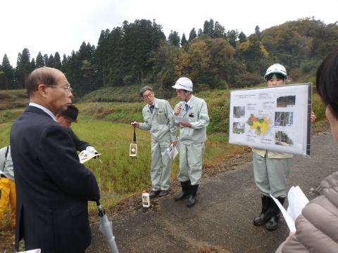 現地視察写真（竹林整備）津幡町種地区