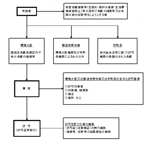 捕獲許可手続フロー