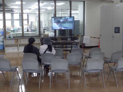 浄水場見学ビデオ放映