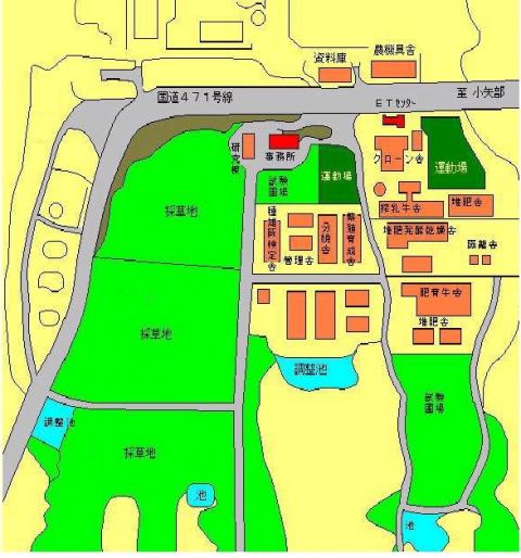 畜産総合センター案内図