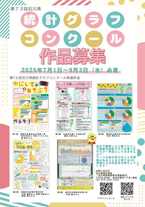 第73回統計グラフコンクールリーフレット