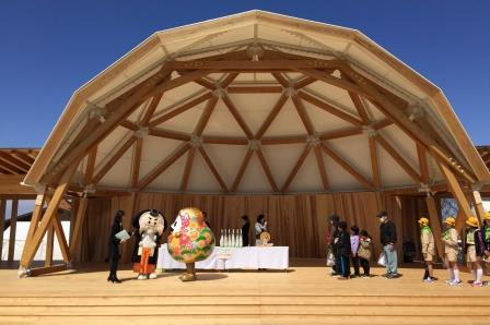 第66回全国植樹祭御製碑除幕式1